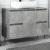 Dulap pentru baie, gri beton, 80x33x60 cm, lemn compozit GartenMobel Dekor