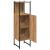 Dulap de baie, stejar artizanal, 33x33x120,5 cm, lemn prelucrat GartenMobel Dekor
