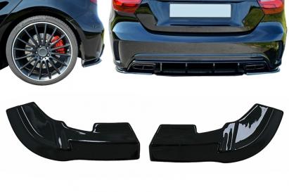 Prelungiri Extensii Bara Spate Mercedes W176 Sport Line A45 Hatchback (2012-2018) Negru Lucios Performance AutoTuning