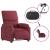 Fotoliu rabatabil electric, roșu vin, material textil GartenMobel Dekor