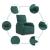Fotoliu rabatabil electric, verde închis, material textil GartenMobel Dekor