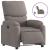 Fotoliu rabatabil electric, gri taupe, material textil GartenMobel Dekor