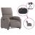 Fotoliu rabatabil electric, gri taupe, material textil GartenMobel Dekor