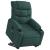 Fotoliu electric masaj rabatabil / ridicare verde închis textil GartenMobel Dekor