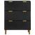 Dulapuri, 2 buc., negru, 60x33x75 cm, lemn prelucrat GartenMobel Dekor