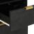 Set mobilier de baie, 3 piese, negru, lemn compozit GartenMobel Dekor