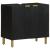Set mobilier de baie, 3 piese, negru, lemn compozit GartenMobel Dekor