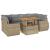 Set canapele de grădină, 7 piese, cu perne, bej, poliratan GartenMobel Dekor