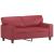 Canapea cu 2 locuri, roșu vin, 120 cm, material textil GartenMobel Dekor