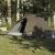 Cort de camping cupolă pentru 3 persoane, maro, impermeabil GartenMobel Dekor