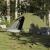 Cort camping cupolă 4 persoane verde măsliniu impermeabil GartenMobel Dekor
