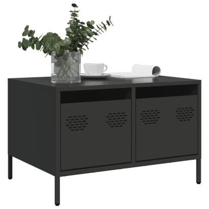 Dulap TV, negru, 68x50x43,5 cm, oțel laminat la rece GartenMobel Dekor