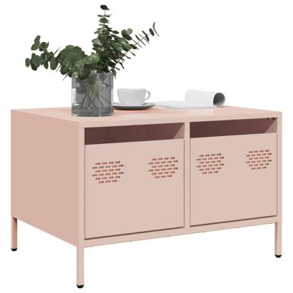 Dulap TV, roz, 68x50x43,5 cm, oțel laminat la rece GartenMobel Dekor