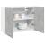 Dulap suspendat, gri beton, 80 x 31 x 60 cm, PAL GartenMobel Dekor