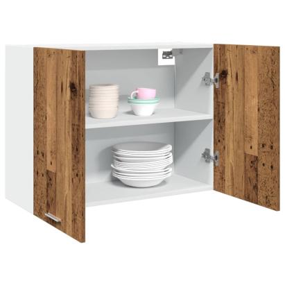 Dulap suspendat, lemn vechi, 80x31x60 cm, lemn prelucrat GartenMobel Dekor