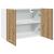 Dulap suspendat, stejar artizanal, 80x31x60 cm, lemn prelucrat GartenMobel Dekor