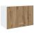 Dulap suspendat, stejar artizanal, 60x31x40 cm, lemn prelucrat GartenMobel Dekor