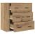 Dulap, stejar artizanal, 80x33x70 cm, lemn prelucrat GartenMobel Dekor