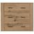 Dulap, stejar artizanal, 80x33x70 cm, lemn prelucrat GartenMobel Dekor