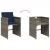 Set mobilier de grădină cu perne, 7 piese, gri, poliratan GartenMobel Dekor