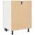 Dulap inferior stejar artizanal, 60x46x81,5 cm, lemn prelucrat GartenMobel Dekor