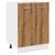 Dulap inferior stejar artizanal, 60x46x81,5 cm, lemn prelucrat GartenMobel Dekor