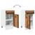 Dulap inferior cu sertar lemn vechi 40x46x81,5cm lemn prelucrat GartenMobel Dekor