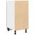Dulap inferior cu sertar lemn vechi 40x46x81,5cm lemn prelucrat GartenMobel Dekor
