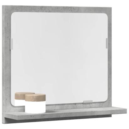 Dulap baie cu oglindă, gri beton, 40x11x37 cm, lemn prelucrat GartenMobel Dekor