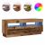 Dulap TV cu lumini LED lemn vechi 100x35x40 cm lemn prelucrat GartenMobel Dekor