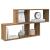 Raft de perete, stejar artizanal, 100x18x53 cm, lemn prelucrat GartenMobel Dekor