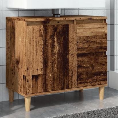 Dulap de chiuvetă, lemn vechi, 65x33x60 cm, lemn prelucrat GartenMobel Dekor