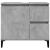 Dulap de chiuvetă, gri beton, 65x33x60 cm, lemn prelucrat GartenMobel Dekor