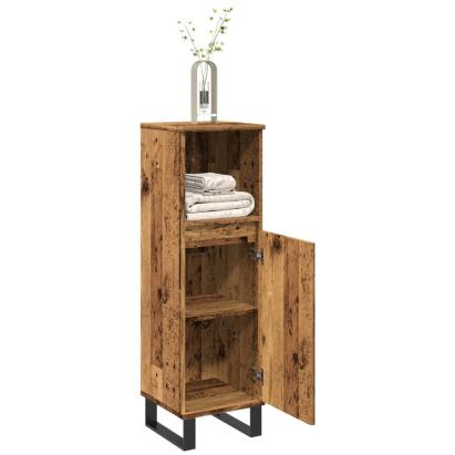 Dulap de baie, lemn vechi, 30x30x100 cm, lemn prelucrat GartenMobel Dekor