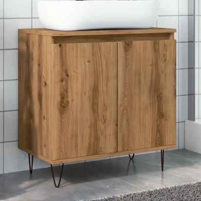 Dulap de baie, stejar artizanal, 58x33x60 cm, lemn prelucrat GartenMobel Dekor