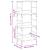Bibliotecă, lemn vechi, 50x33x117,5 cm, lemn prelucrat GartenMobel Dekor
