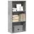 Bibliotecă, gri beton, 60x30x114 cm, lemn prelucrat GartenMobel Dekor
