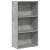 Bibliotecă, gri beton, 60x30x114 cm, lemn prelucrat GartenMobel Dekor