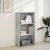 Bibliotecă, gri beton, 60x30x114 cm, lemn prelucrat GartenMobel Dekor