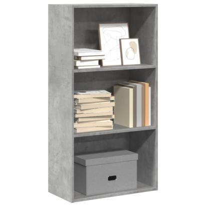 Bibliotecă, gri beton, 60x30x114 cm, lemn prelucrat GartenMobel Dekor