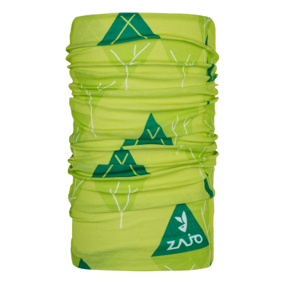 Bandana Zajo Unitube acid lime trees, unisex, cu tratament antibacterian OutsideGear Venture