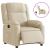 Fotoliu rabatabil electric, crem, material textil GartenMobel Dekor