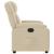 Fotoliu rabatabil electric, crem, material textil GartenMobel Dekor