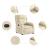 Fotoliu rabatabil electric, crem, material textil GartenMobel Dekor