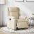 Fotoliu rabatabil electric, crem, material textil GartenMobel Dekor