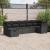 Set canapele de grădină cu perne, 7 piese, negru, poliratan GartenMobel Dekor