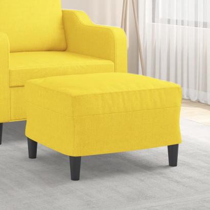 Taburet, galben deschis, 60x50x41 cm, material textil GartenMobel Dekor