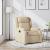 Fotoliu rabatabil, crem, material textil GartenMobel Dekor