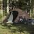 Cort de camping tunel pentru 3 persoane, maro, impermeabil GartenMobel Dekor