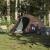 Cort de camping tunel pentru 2 persoane, maro, impermeabil GartenMobel Dekor